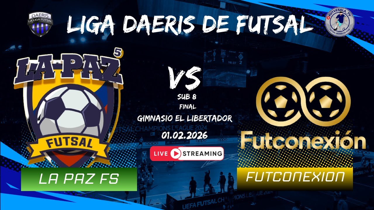 🔴En Vivo🏆Liga Daeris Futsal  Infantil Caracas⚽/ Sub 8 / LA PAZ FS Vs FUTCONEXION📺
