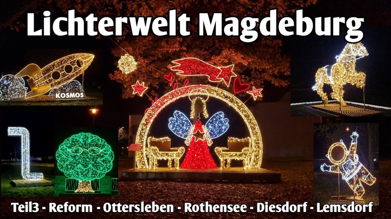 Lichterwelt Magdeburg 2022 | Figuren und Elemente Teil 3