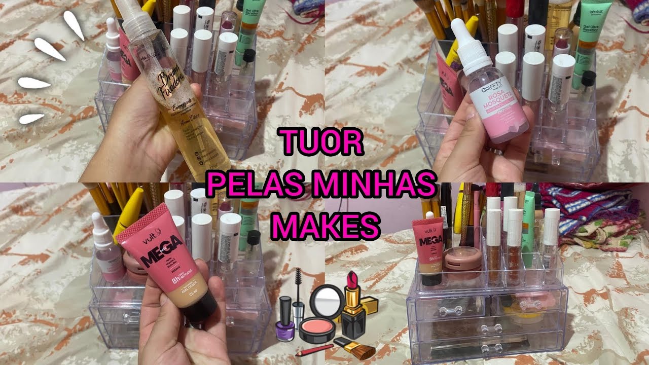 MOSTRANDO MINHAS MAKES QUE EU USO PRO DIA A DIA 💄💗🎥