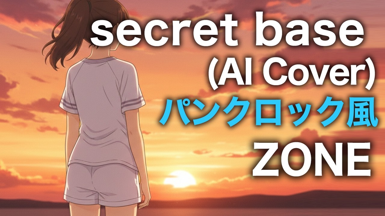 【パンクロック風】secret base   |  ZONE (AI Cover)