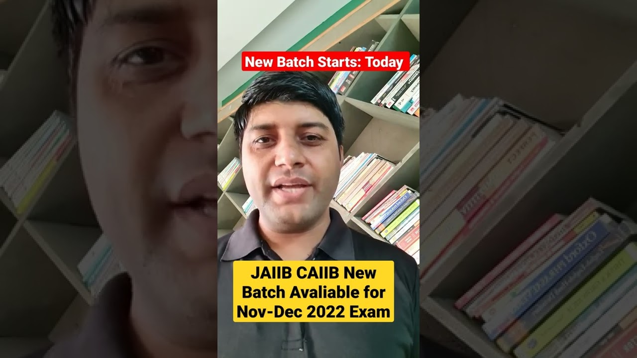 JAIIB CAIIB New Batch for Nov-Dec 2022 Exam #jaiib #caiib