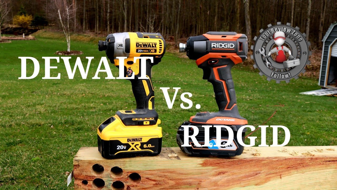 Dewalt 887 Impact Driver vs the all new RIDGID OCTANE Impact Driver (TOOL DUEL!)