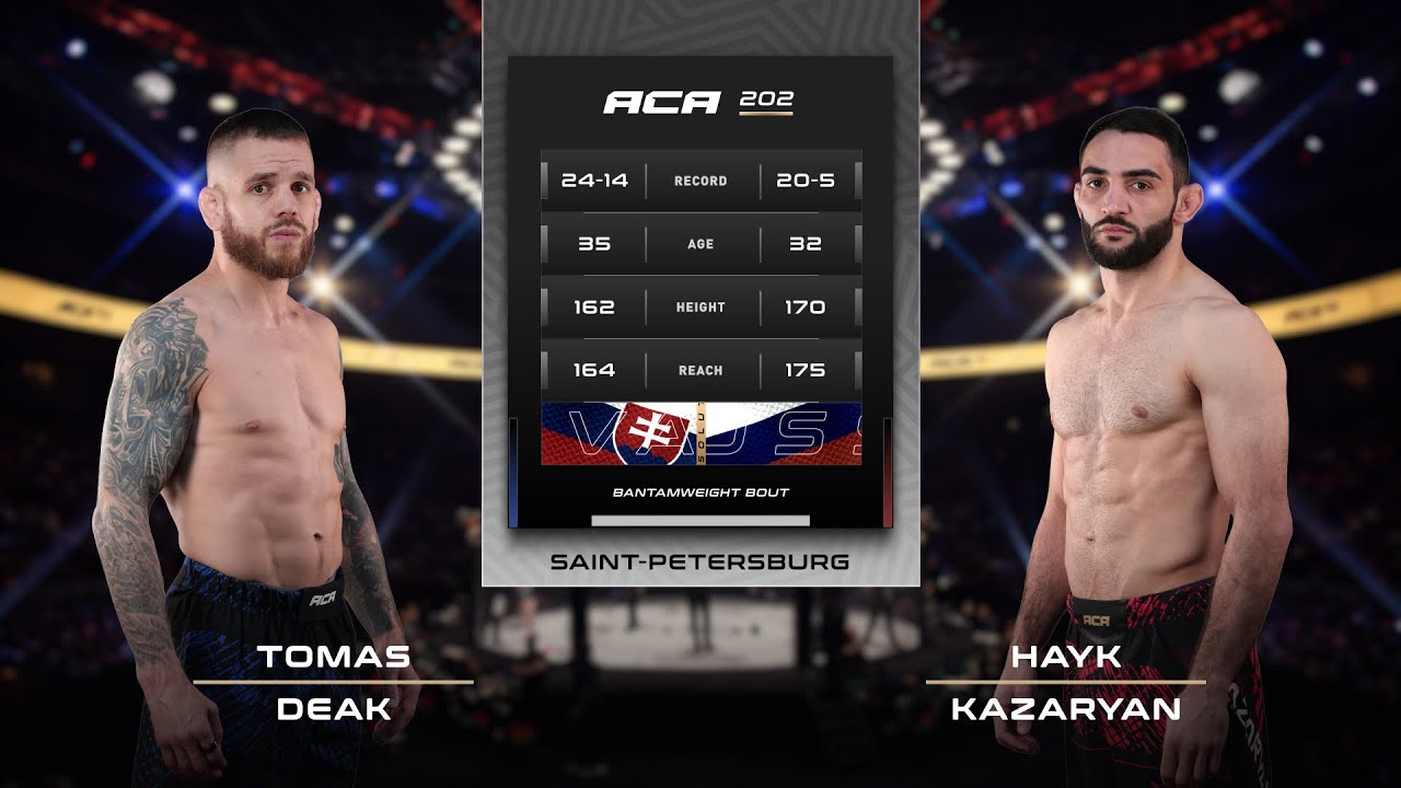 Томаш Дэк vs. Айк Казарян | Tomas Deak vs. Hayk Kazaryan | ACA 202