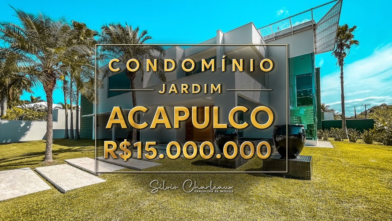 CASA MODERNA COM HELIPONTO | CONDOM&Iacute;NIO JARDIM ACAPULCO | R$15.000.000,00