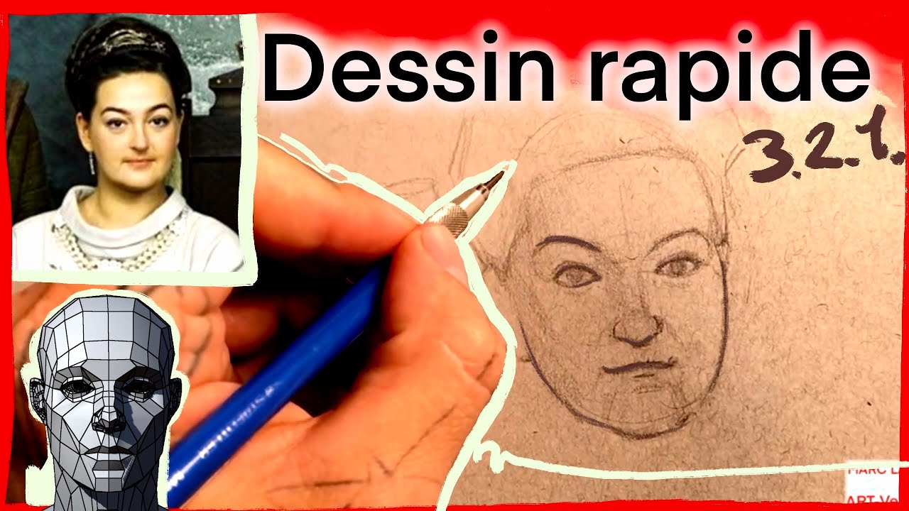 Dessiner des PORTRAITS grâce à l’abstraction. Cours de dessin avec Kaamelott.