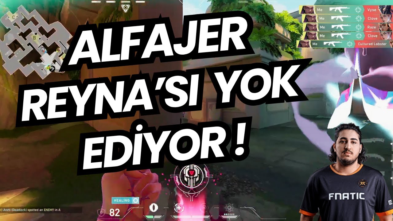 ALFAJER REYNA'YI ALINCA RAKİBİ YOK EDİYOR ! KOŞA KOŞA VURAN ALFAJER ÖZLENMİŞ ! VALORANT RANKED