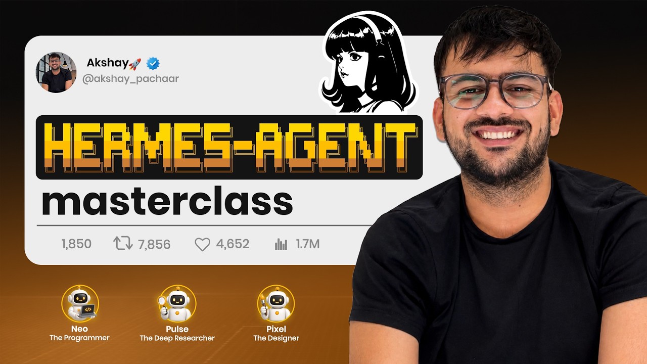 Краткий курс по Hermes Agent: самообучающиеся навыки, память, GEPA и масштабирование до 10 агентов