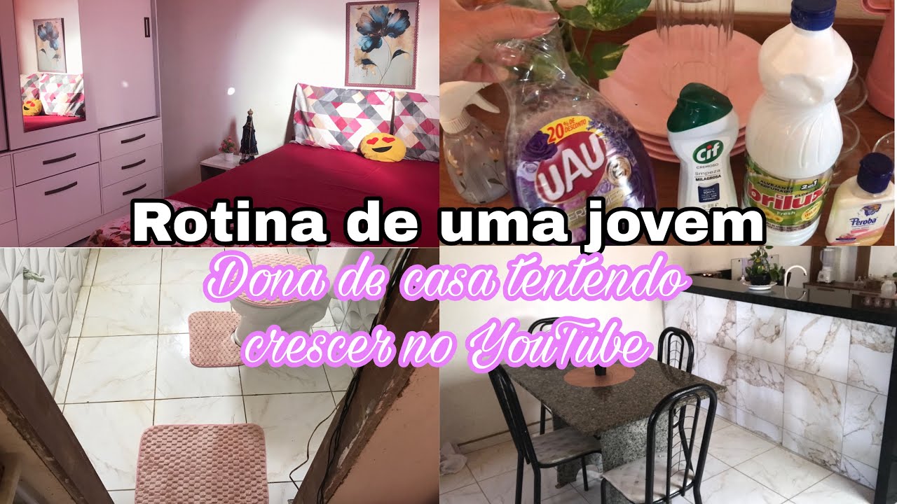 Rotina de uma jovem/ dona de casa tentendo crescer no YouTube 🏡❤️🪴