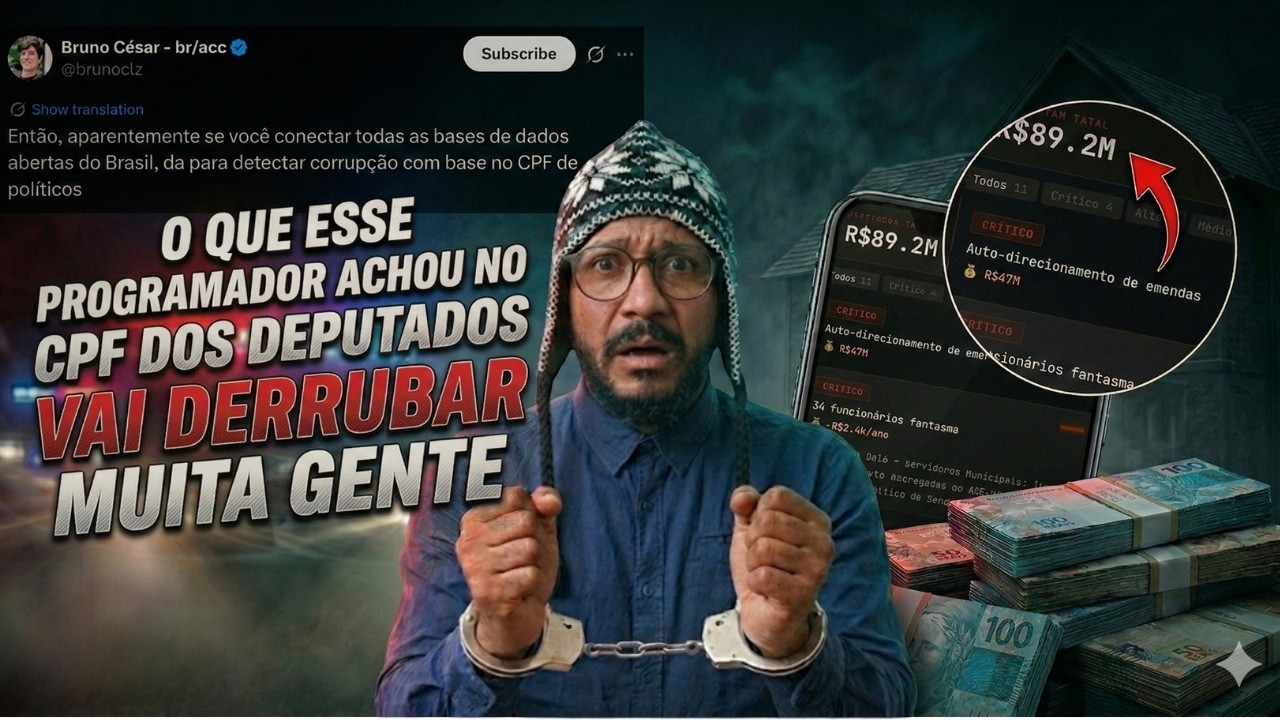 O FIM DA IMPUNIDADE? DEV UNE PORTAIS DO GOVERNO E REVELA RASTRO DE DINHEIRO DOS POLÍTICOS