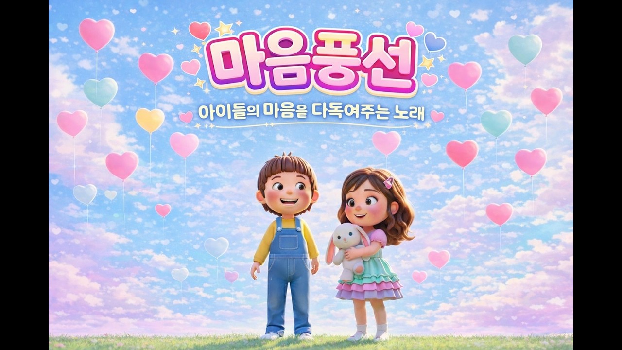 [ 마음 풍선 ] - 속상한 마음을 날려 보내는 마법의 노래 | 어린이 동요🎈