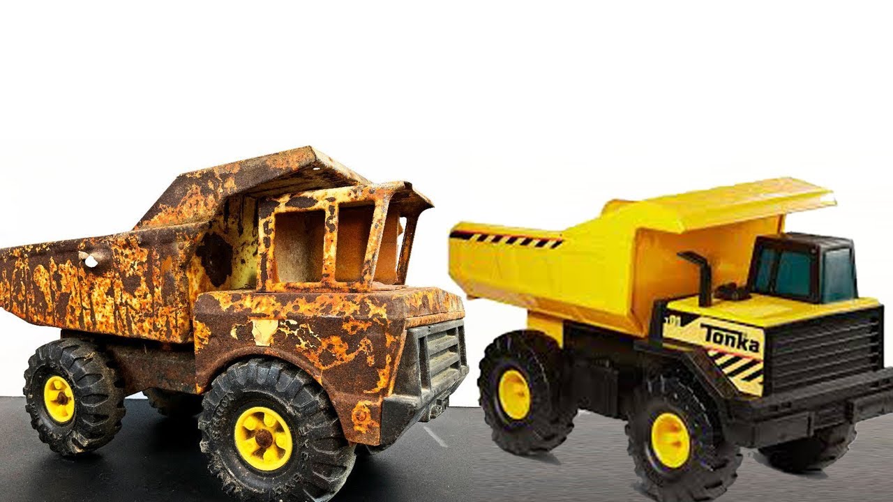 Clear up  1979 Mighty Tonka Dump Truck Restoration