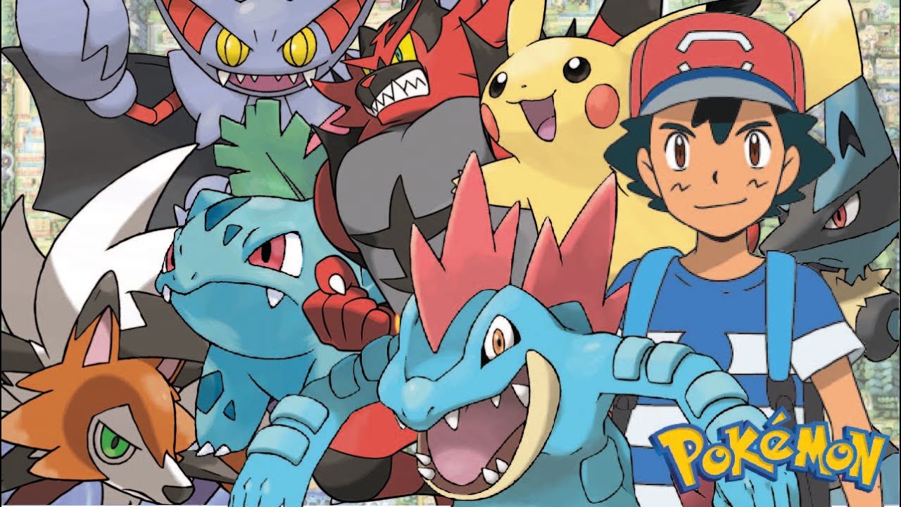 My Version of Ash Ketchum's Team | Anime (gen 1-7)