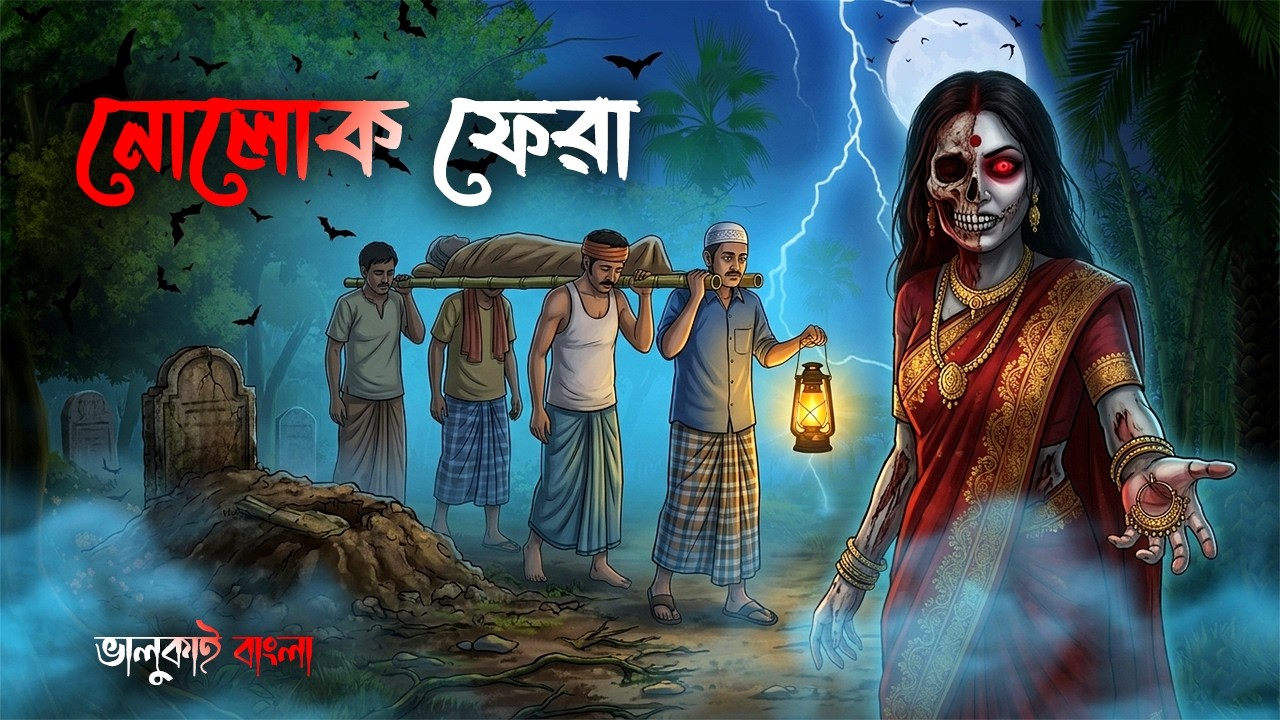 নোলোক ফেরা | Nolok Fera | Grambanglar vuter golpo | Bangla Bhuter Cartoon | Bhoutik