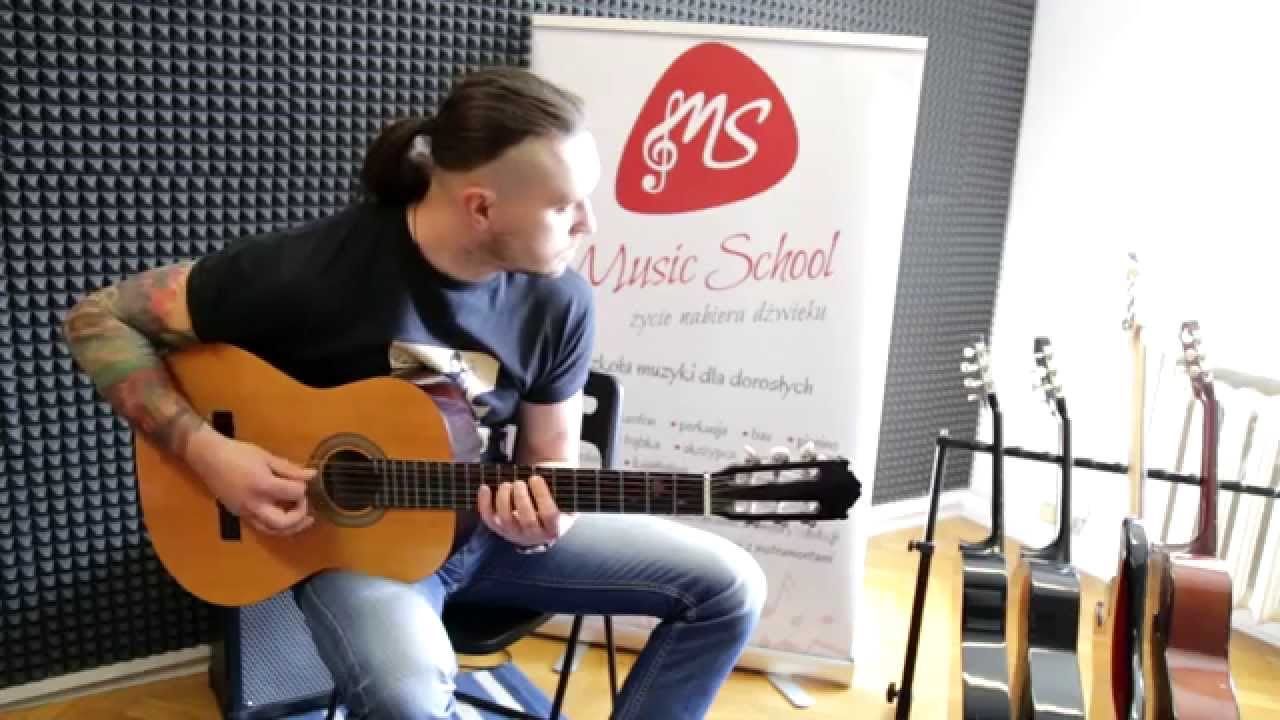 Maciek Papalski- nauka gry na gitarze w Music School