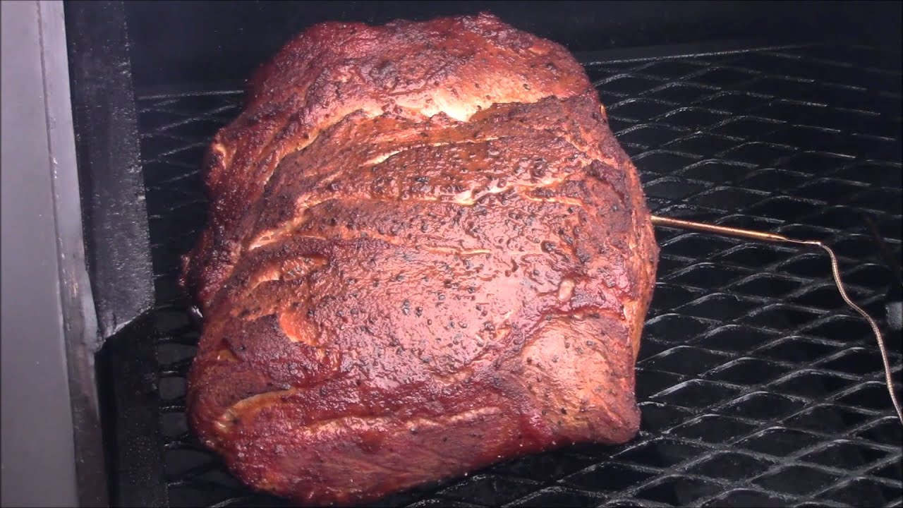 Smoking A Boston Butt On An Old Country Wrangler