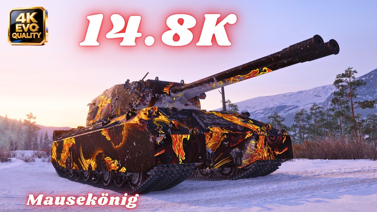Mausekönig 14.8K Damage 8 Kills World of Tanks #wot