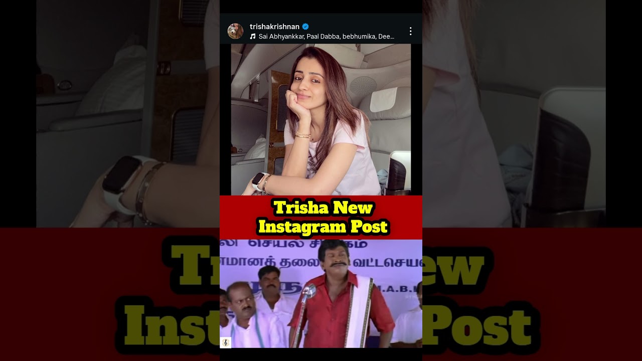 ஒருவேள இருக்குமோ 🤔 #trisha #vijay #tvk #electioncampaign #trichy