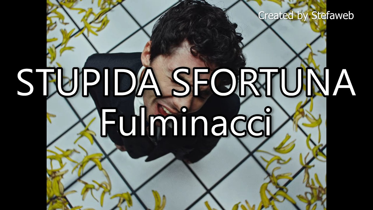 Fulminacci - Stupida sfortuna (Karaoke Originale + cori) [SANREMO 2026]