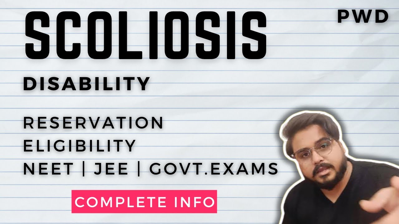 Scoliosis कूबड़ Disability Pwd Reservation Percentage Calculation हिंदी Reservation Type Neet Govt.