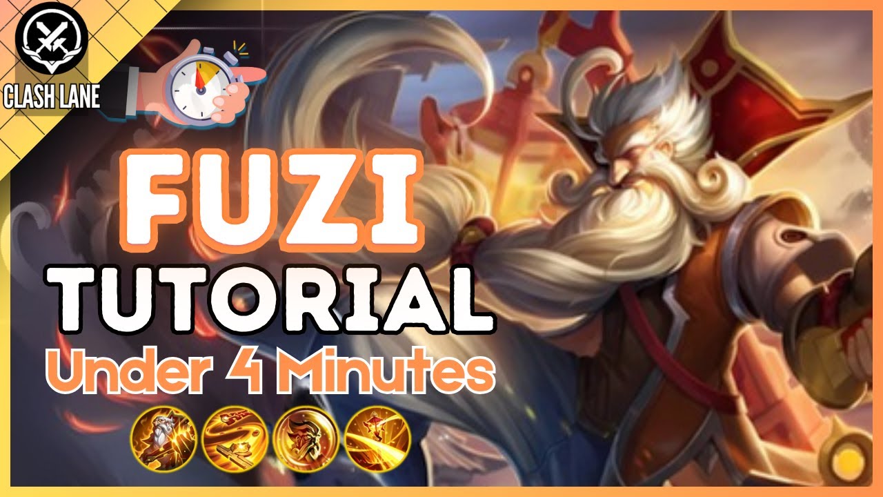 4-Minute Fuzi Tutorial in Clash Lane || (HoK S8) 2025