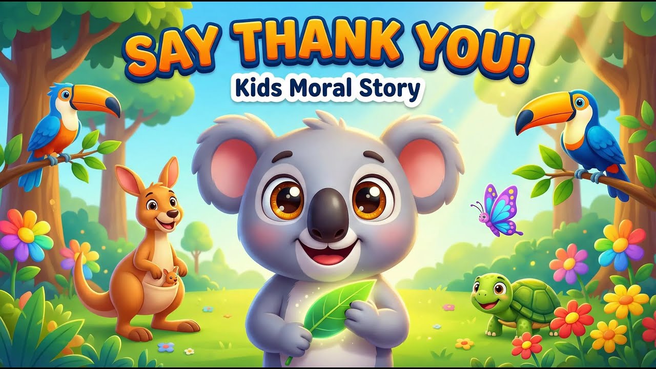 The Thankful Koala 🐨 | Moral Story for Kids | Gratitude Makes Us Happier