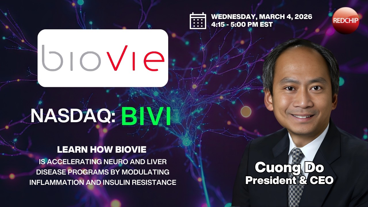 Вебинар для инвесторов BioVie (Nasdaq: BIVI) – 4 марта 2026 г.