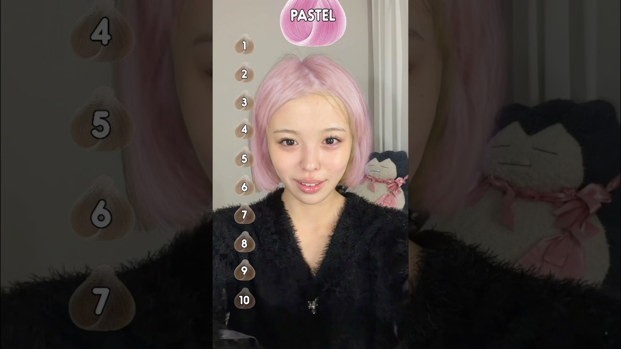 どの髪色のさきが好き❓#おさき日記 #shorts