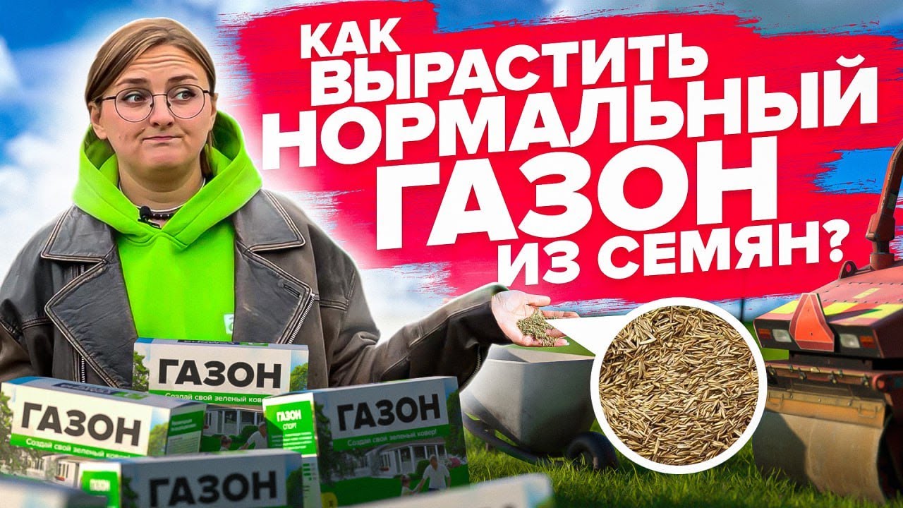 МЕЧТАЕТЕ О ГАЗОНЕ? Вначале посмотрите этот ролик! ВСЕ О ВЫРАЩИВАНИИ ГАЗОНА