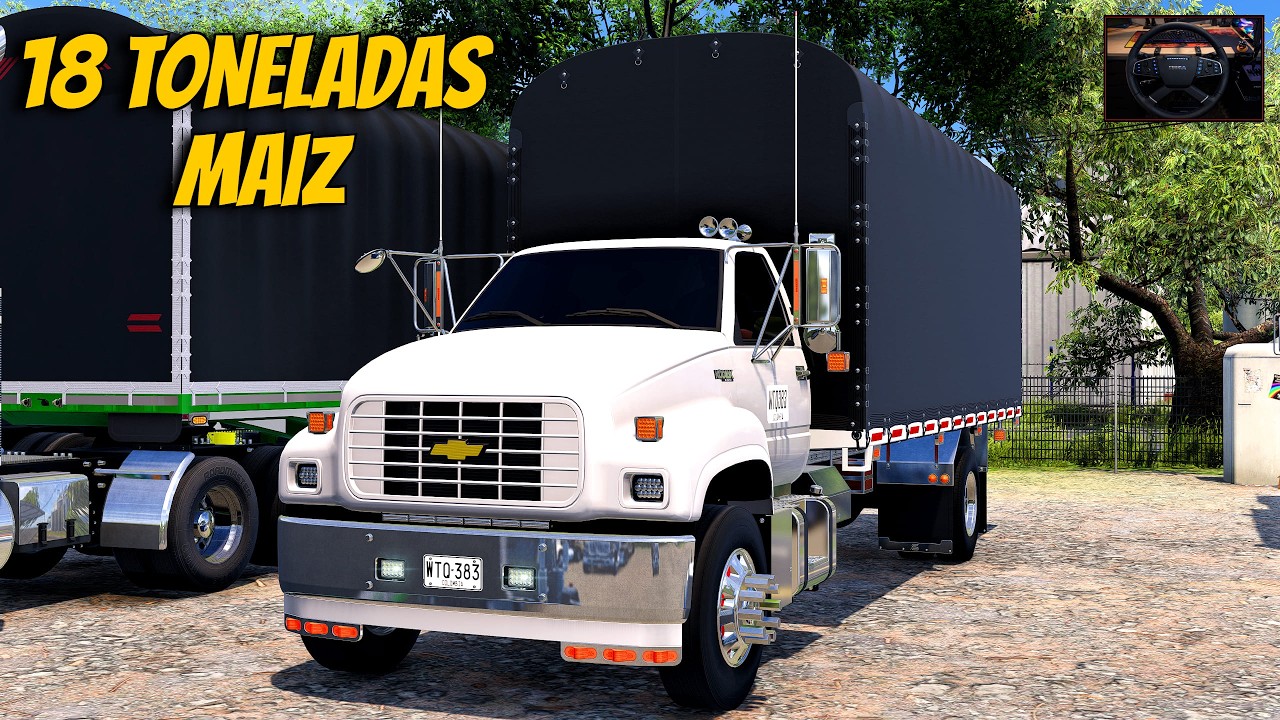 SALIENDO DE LA FINCA CON 18 TONELADAS DE MAÍZ | CHEVROLET KODIAK 7500 | ATS 1.58 + WHEEL CAM 🚛