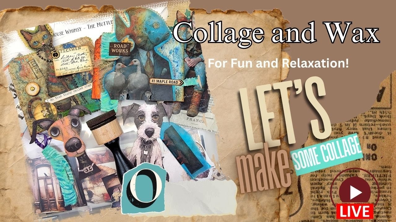 Collage and Wax for Fun and Relaxation