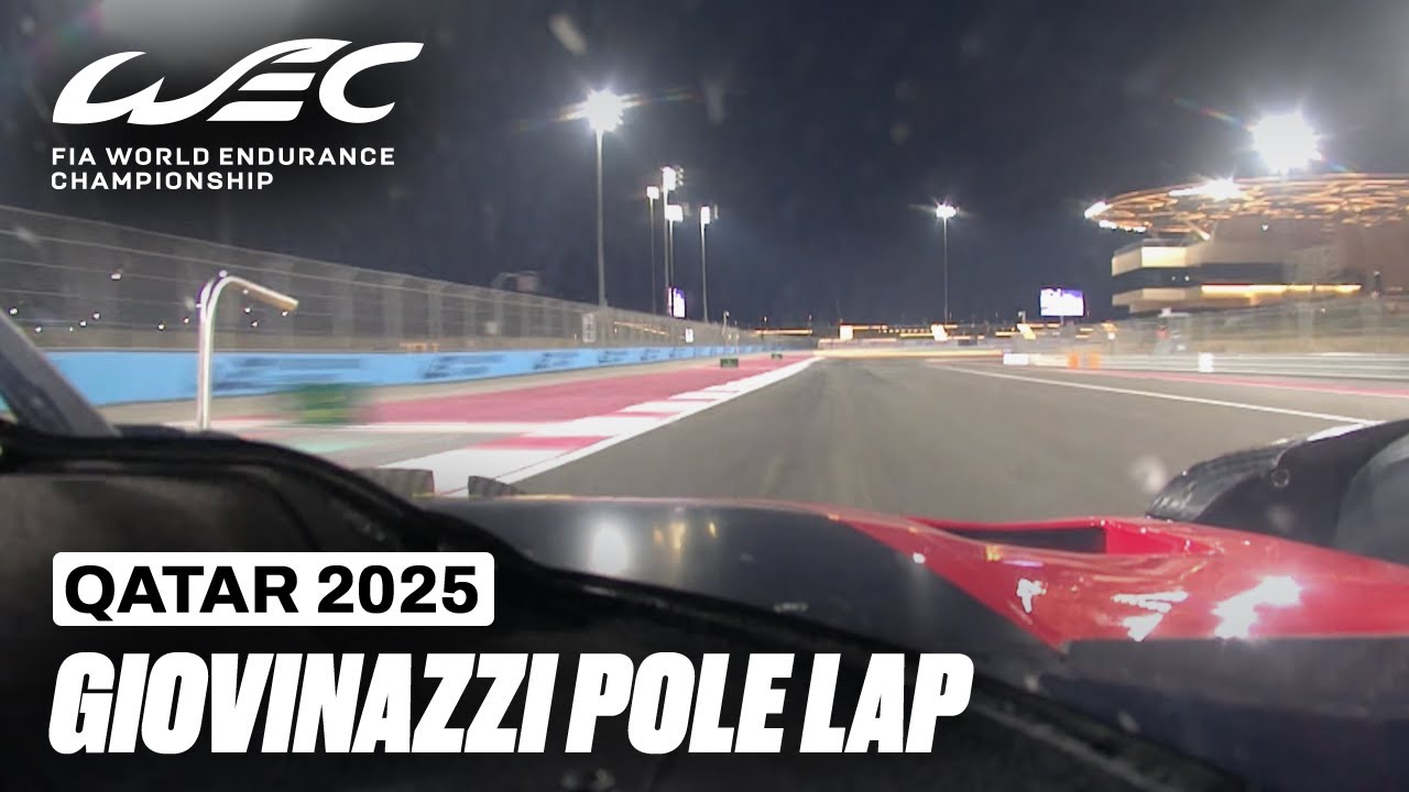 Antonio Giovinazzi Pole Lap For Ferrari Hypercar 🇮🇹 I 2025 Qatar 1812 KM I FIA WEC