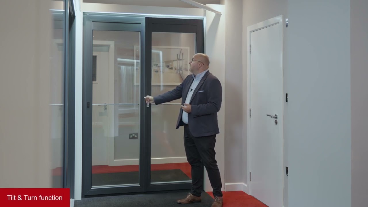 Internorm French Doors with integrated Juliet Balcony