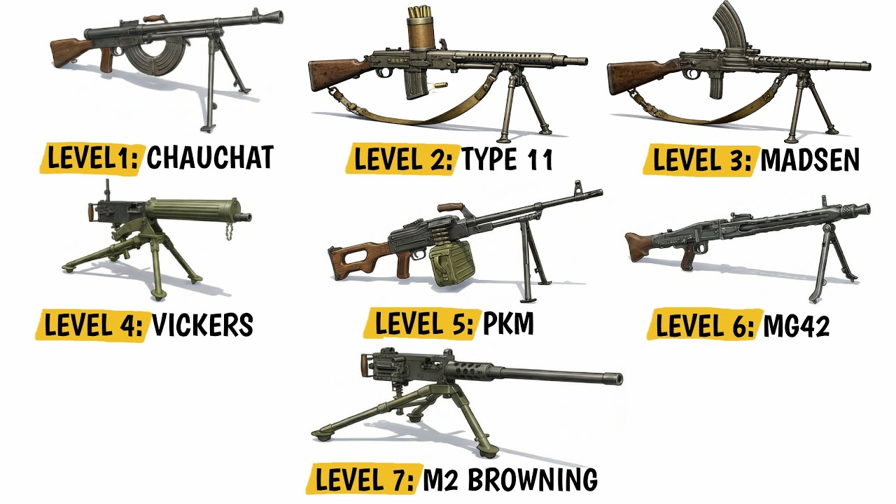 Every Level of Machine Gun RANKED