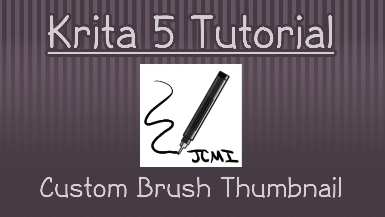 Krita 5 Tutorial: Create a Custom Thumbnail for Your Custom Brush!