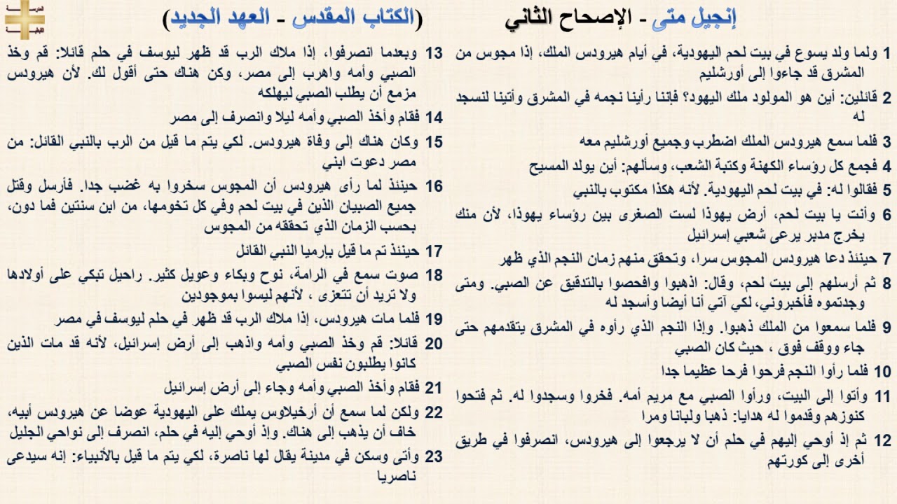 إنجيل متى 2 - الإصحاح الثاني - د/مجدى نجيب - القس ابرام