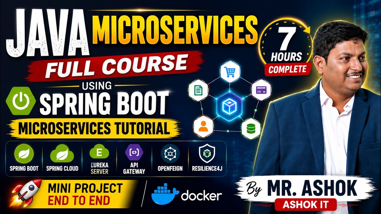 Java Microservices Full Course in 7 Hours | Spring Boot Microservices Tutorial with Mini Project