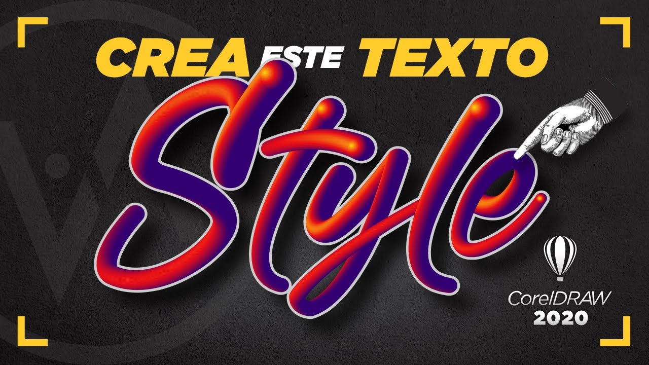 🚀TEXTO Y TIPOGRAFIA Artística (Efecto Chicle) CORELDRAW 2022 🅰