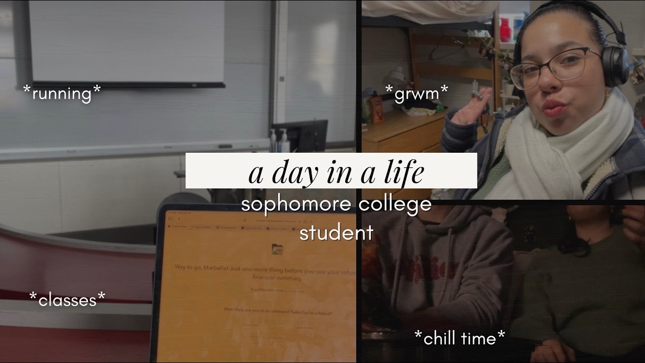 A Real Day in My Life as a College Sophomore | Classes, GRWM, Running & Dorm Life