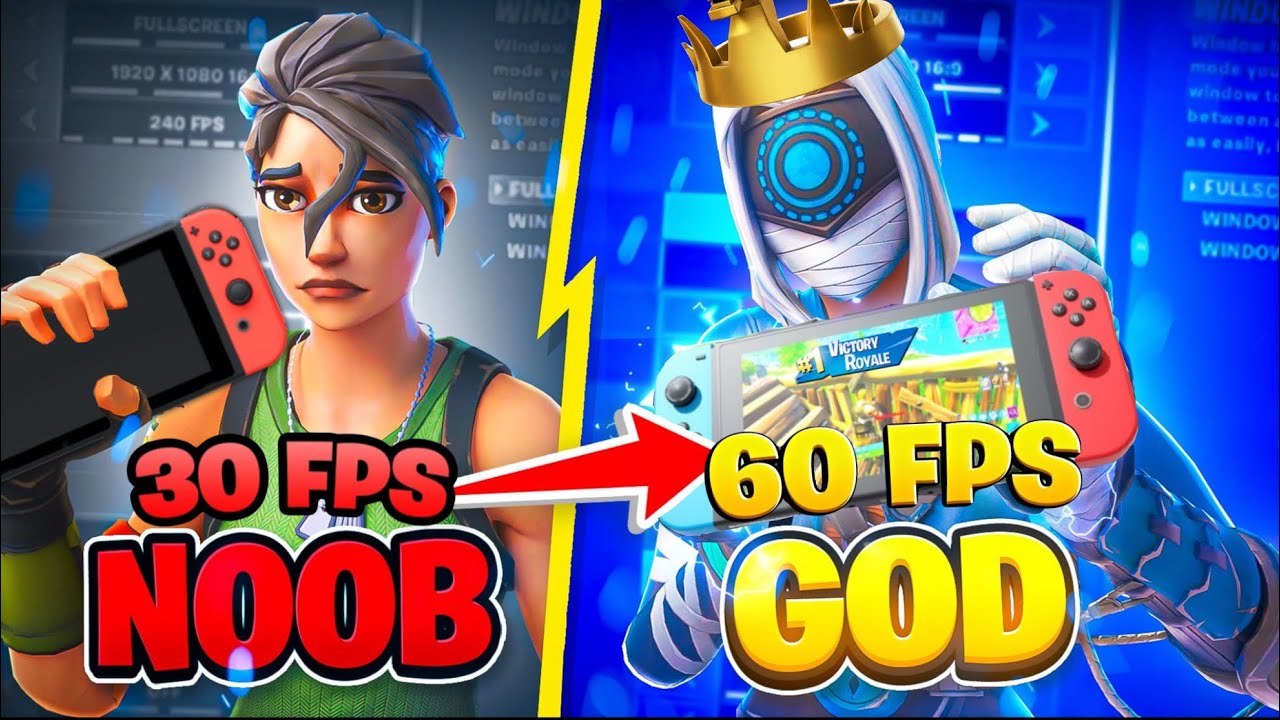 *BEST* Nintendo Switch Settings For FAST EDITS & 60FPS (Fortnite Tutorial)