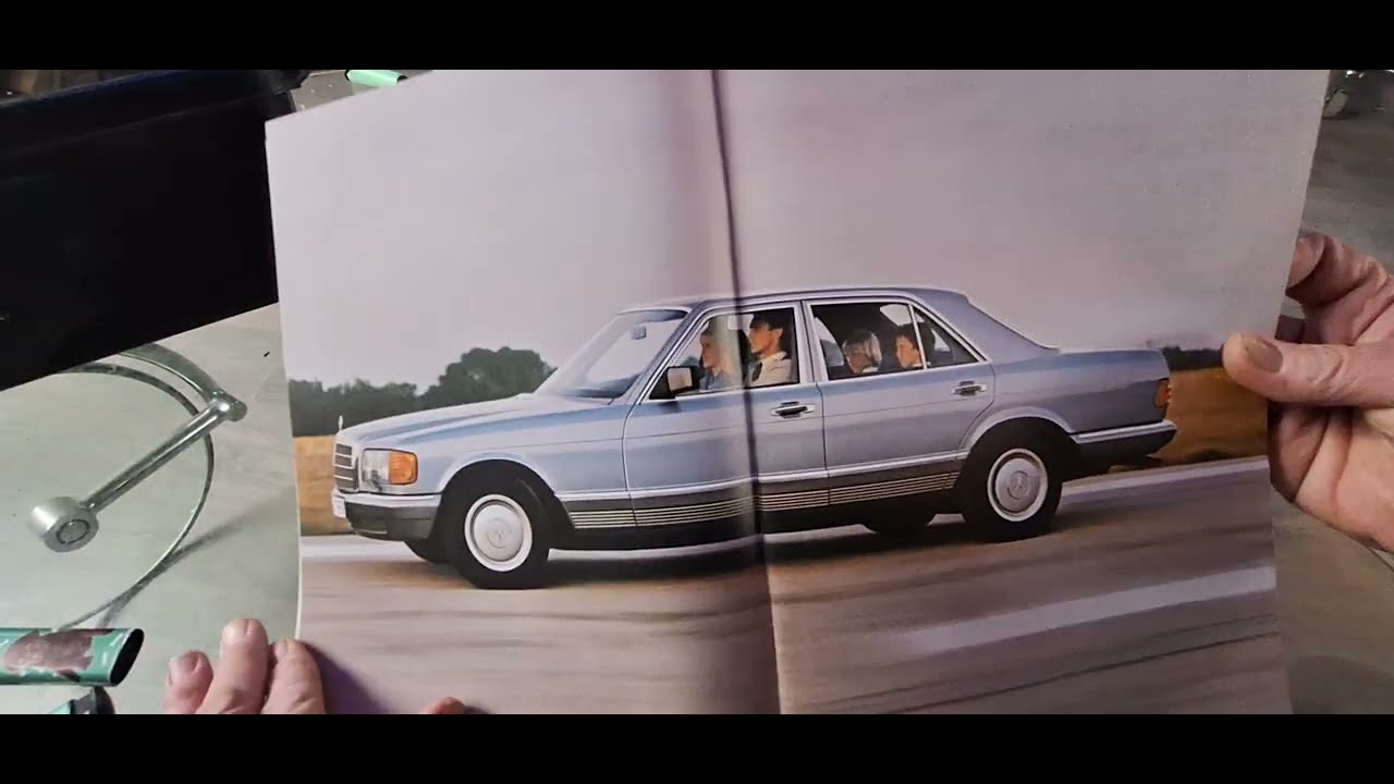 W126 life. S klasse brochure (asmr)