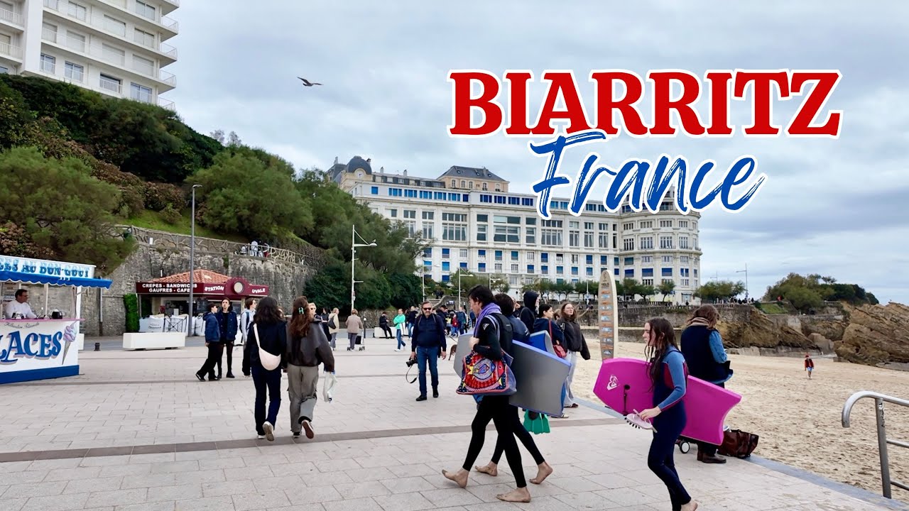 📍🇫🇷 4K Walking Through Biarritz | Biarritz, France | 2025