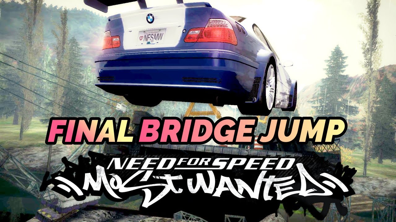 Final Pursuit And Bridge Jump NFS Most Wanted - CONDITION 10 Cops - All Cross Cop Vehicles