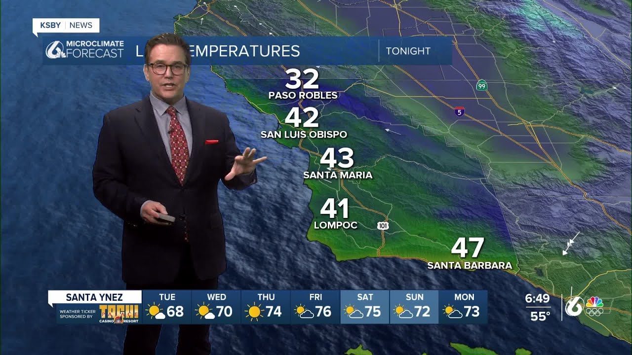 Chilly spots again tonight with a clear sky