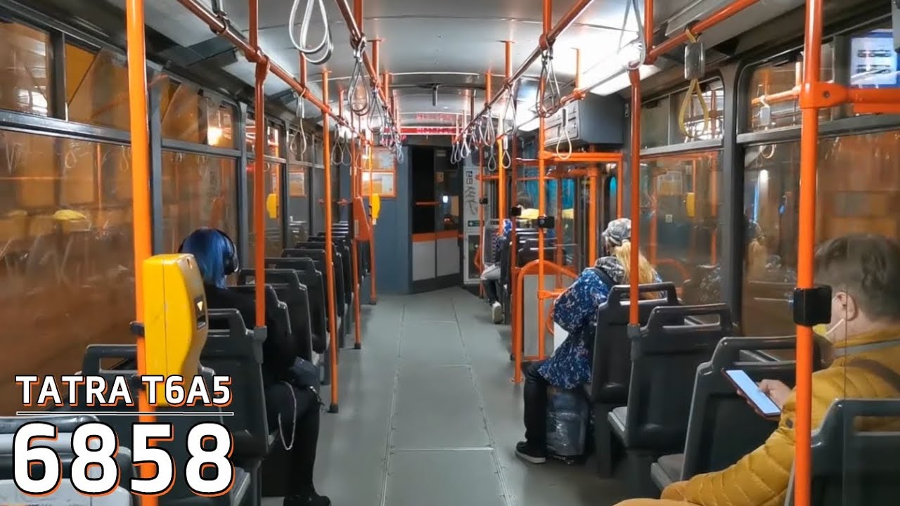 6858 / Utazás egy Tatra T6A5 fedélzetén Prágában