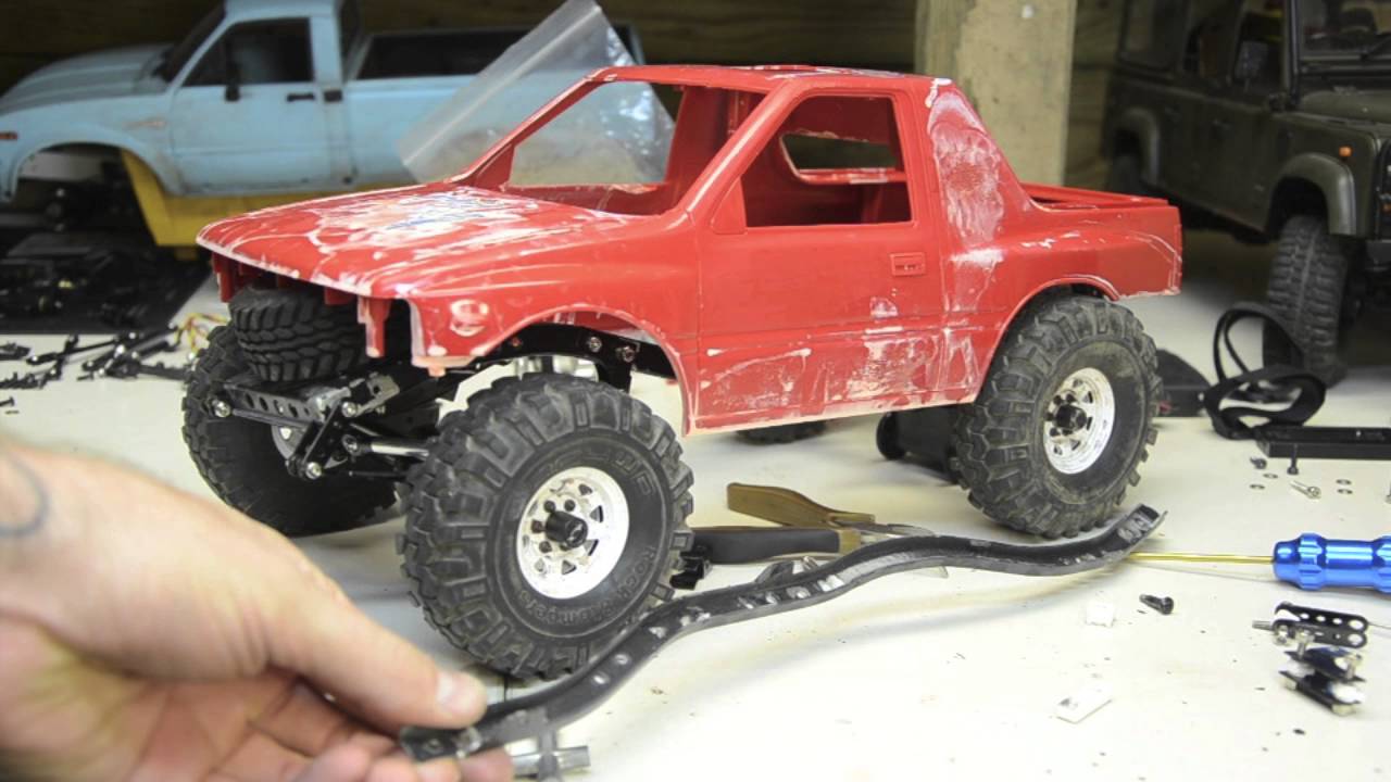 Shortened Tamiya Bruiser, Isuzu Amigo Scale Custom Crawler