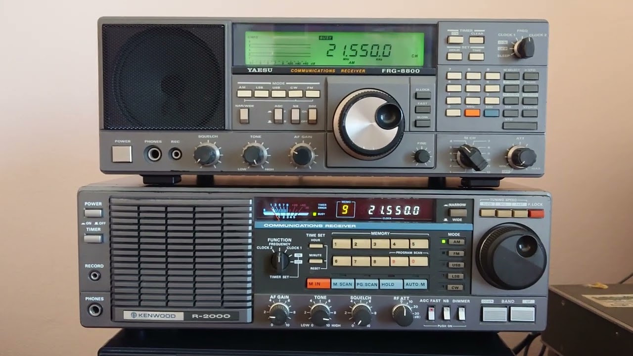 Yaesu FRG-8800 and Kenwood R-2000 performance comparison