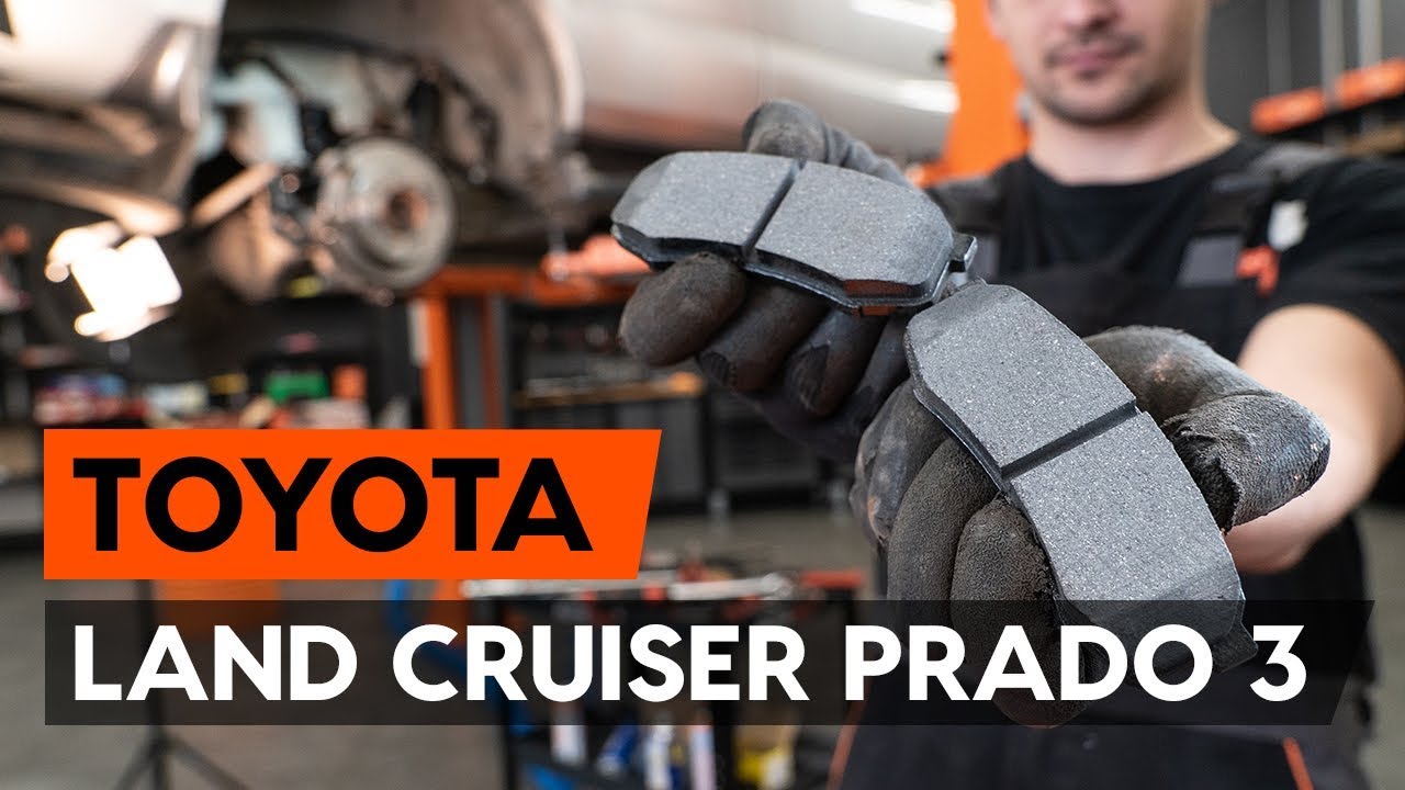 How to change rear brake pads / rear brake pad set on TOYOTA LAND CRUISER PRADO 3 (J120) [AUTODOC]