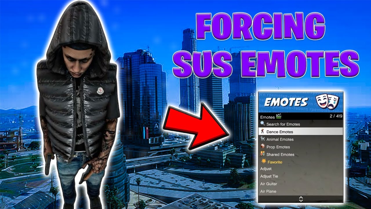 FORCING SUS EMOTES On FiveM THUGS..
