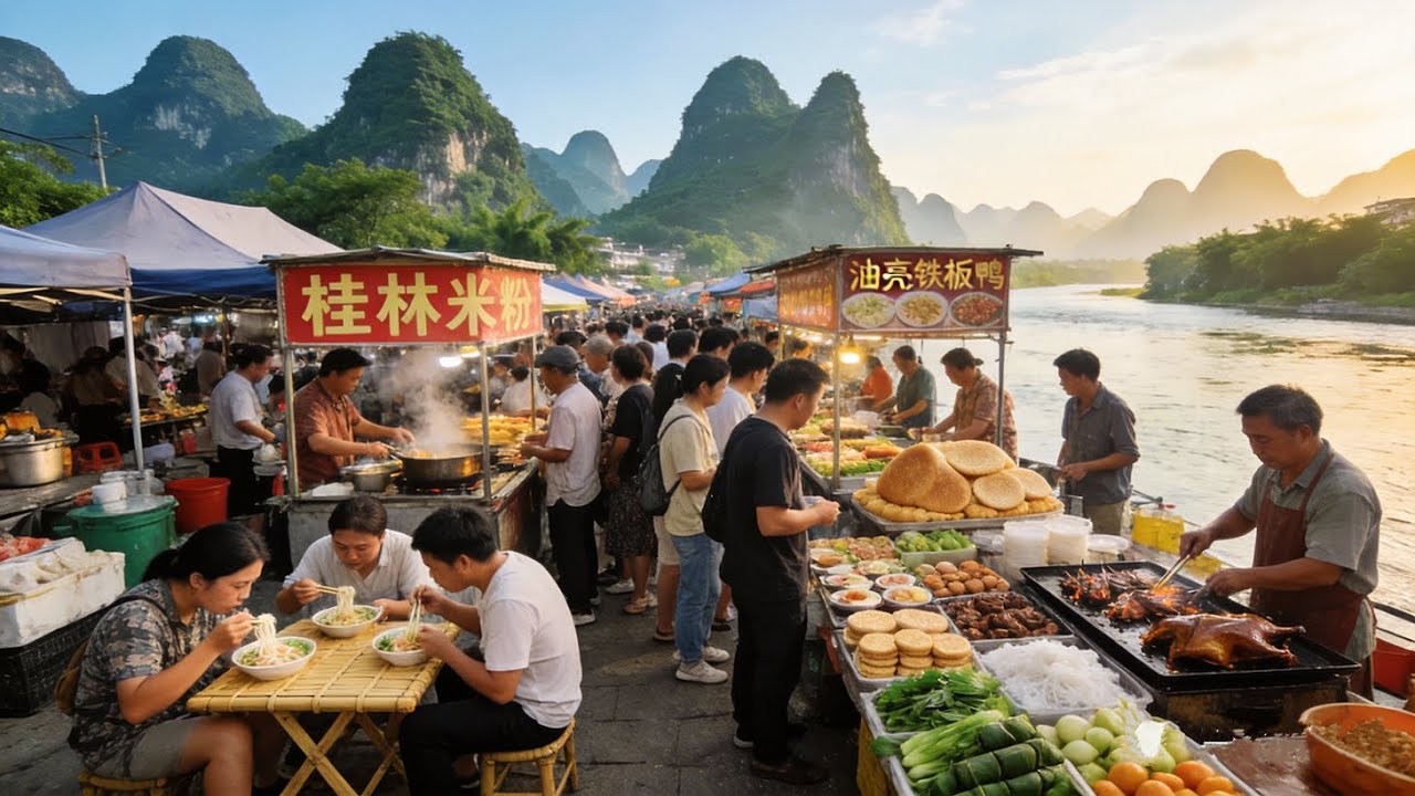 A Food Tour of China Guilin‘s Hidden Morning Market