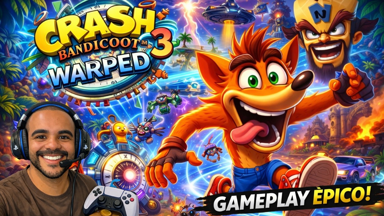 CRASH BANDICOOT 3 WARPED: O DESAFIO MAIS INSANO DO JOGO!